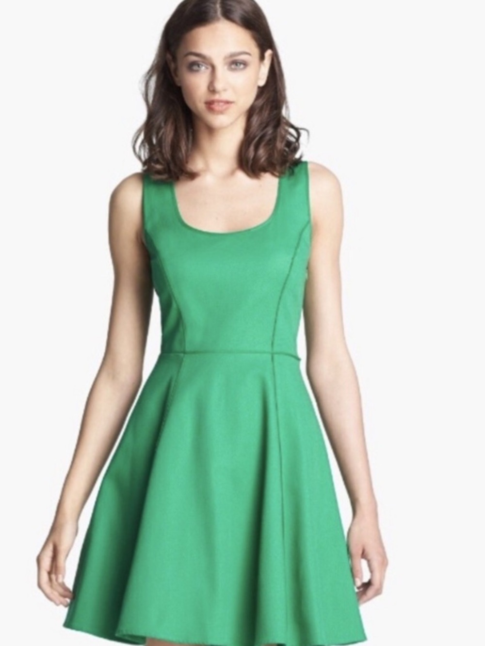 Jessica Simpson Scoop Neck Fit-and-Flare Dress